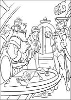 coloriage la planete au tresor chez le capitaine amelia